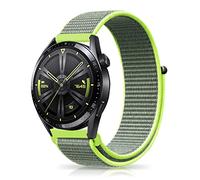 Niboow 22mm Bracelet pour Huawei Watch GT 6/GT 6 Pro/GT 5/GT 5 Pro/GT 4/GT 3/GT 2 Pro (46mm), Nylon Sportif Bracelet pour Huawei Watch5/Watch4/Watch3 Pro (46mm)/Watch4 Pro 48mm - Jaune