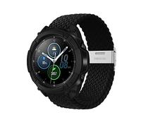 Niboow 22mm Bracelet pour Samsung Galaxy Watch 3 45mm/Galaxy Watch 46mm/Gear S3 Frontier/Gear S3 Classic/Gear S, Tressée Nylon Bracelet pour Xiaomi Watch 2 Pro/Watch S1 Active/Mi Watch-Noir