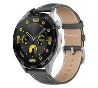 Niboow 22mm Bracelet pour Xiaomi Redmi Watch 5 Active/Redmi Watch5 Lite/Xiaomi Watch2 / S4 / S3 / S1 Pro / 2 Pro, Vintage Cuir Bracelet pour Huawei Watch GT 5 / GT 5 Pro / GT4 / 4 46mm - Gris