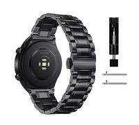 Niboow 22mm Bracelet pour Xiaomi Watch 2 Pro/Watch S1/Watch S1 Active/Mi Watch/Amazfit GTR 4/GTR 3/GTR 3 Pro, Métal Acier Inoxydable Bracelet pour Huawei Watch 4/Watch 4 Pro/GT 3 Pro 46mm - Noir