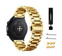 Niboow 22mm Bracelet pour Xiaomi Watch 2 Pro/Watch S1/Watch S1 Active/Mi Watch/Amazfit GTR 4/GTR 3/GTR 3 Pro, Métal Acier Inoxydable Bracelet pour Huawei Watch 4/Watch 4 Pro/GT 3 Pro 46mm - Doré