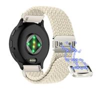 Niboow 22mm Bracelet Tressée pour Garmin Venu 3 45mm/Forerunner 265/255/255 Music/Venu 2, Nylon Magnétique Bracelet pour Huawei Watch GT 5 46mm/GT 5 Pro 46mm/GT 4 46mm/Watch 4 46mm/Watch 3-Abricot