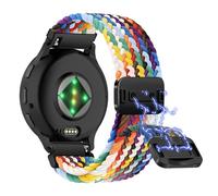 Niboow 22mm Bracelet Tressée pour Garmin Venu 3 45mm/Forerunner 265/255/255 Music/Venu 2, Nylon Magnétique Bracelet pour Huawei Watch GT 5 46mm/GT 5 Pro 46mm/GT 4 46mm/Watch 4 46mm/Watch 3-Coloré #61