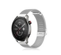 Niboow 22mm Métal Bracelet pour Xiaomi Watch S1/S1 Active/Amazfit GTR 3/GTR 3 Pro/GTR2 eSIM, Acier Inoxydable Bracelet pour Huawei Watch GT 3 Pro 46mm/GT 3 46mm/GT Runner/Garmin Vivoactive 4 - Argent