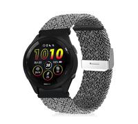 Niboow 22mm Tressée Bracelet pour Garmin Venu 3 / Garmin Forerunner 265 / Forerunner 255 / Forerunner 255 Music, Ajustable Nylon Bracelet pour Garmin Vivoactive 4 / Venu 2 / Active - Gris