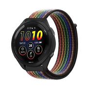 Niboow Bracelet 22mm pour Garmin Forerunner 265/255/255 Music, Vivoactive 4, Venu 2, Active - Nylon Nike Coloré