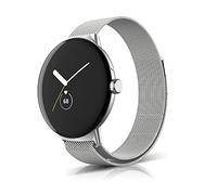 Niboow Bracelet für Google Pixel Watch 3 41mm 2024/Pixel Watch 2 2023/Pixel Watch 2022, Métal Acier Inoxydable Mesh Sangle Bracelet für Google Pixel Watch 3 41mm/Pixel Watch 2/Pixel Watch 1 - Argent