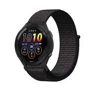Niboow Bracelet pour Garmin Forerunner 265/255/255 Music et vivoactive 4/Venu 2/Active - Nylon Noir