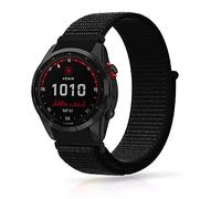Niboow Bracelet QuickFit 26mm pour Garmin Epix 2 Pro 51mm, Nylon Bracelet pour Garmin Fenix 7X Pro Solar/Fenix 7X/6X GPS/6X Pro/6X Sapphire GPS/5X Sapphire/5X GPS - Noir