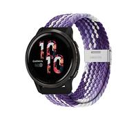 Niboow Bracelet Tressé 22mm pour Garmin Venu 3, Forerunner 265/255/255 Music, Vivoactive 4, Venu 2, Amazfit GTR 3 Pro/GTR 3 - Ajustable en Nylon