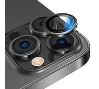 Niboow Caméra Arrière Protecteur Compatible avec iPhone 14 Pro/14 Pro Max, HD Anti Rayures Verre Trempé Protecteurs D'objectif Téléphone Portable, Lentille Coque pour iPhone 14 Pro/14 Pro Max - Noir