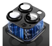 Niboow Caméra Arrière Protecteur Compatible avec iPhone 16 Pro/iPhone 16 Pro Max, [Anti-Rayures] Verre Trempé Caméra Lentille Coque, Protection écran pour iPhone 16 Pro/iPhone 16 Pro Max-Noir