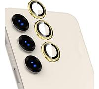 Niboow Caméra Arrière Protecteur pour Samsung Galaxy S23 / S23 Plus, HD Anti Rayures Verre Trempé Protecteurs D'objectif Téléphone Portable, Lentille Coque pour Samsung Galaxy S23 / S23 Plus - Or