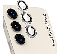 Niboow Caméra Arrière Protecteur pour Samsung Galaxy S23 / S23 Plus, HD Anti Rayures Verre Trempé Protecteurs D'objectif Téléphone Portable, Lentille Coque pour Samsung Galaxy S23 / S23 Plus - Argent