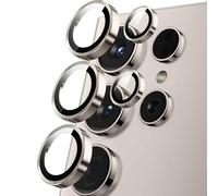 Niboow Caméra Arrière Protecteur pour Samsung Galaxy S25 Ultra 5G, HD Anti Rayures Verre Trempé Protecteurs D'objectif Téléphone Portable, Lentille Coque pour Samsung Galaxy S25 Ultra 5G - Gris