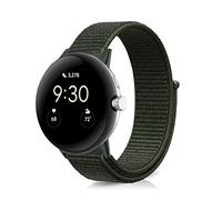 Niboow Nylon Bracelet Compatible avec Google Pixel Watch 2 / Pixel Watch, Hommes Femmes Souple Réglable Sport Respirant Bracelet für Google Pixel Watch 2 2023/Google Pixel Watch 2022 - Vert