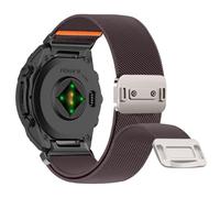Niboow QuickFit 20mm Nylon Bracelet pour Garmin Fenix 8 43mm/Fenix 7S Pro Solar/Fenix 7S/ Fenix 6S/Fenix 6S Pro/Fenix 5S, Femmes Hommes Magnétique Élasticité Bracelet pour Garmin Descent Mk3S - Violet