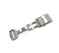 NIBOTT 18/20 / 22MM 32MM 316L Bande de montre en acier inoxydable Boucle Men Diving Double pli Douplement Accessoires de déploiement de sécurité Fit for Seiko Fit for Rolex(Silver,18mm)