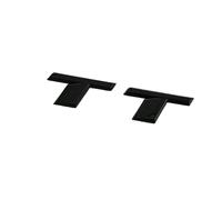 NIBOTT 3D ABS Chrome Noir TT Logo Lettres Coffre de Voiture emblème Badge décalcomanie adapté for Audi TT RS MK1 8N 8J MK3 8S MK2 TT Autocollant Accessoires (Color : Gossy Black TT)