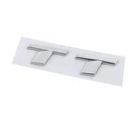 NIBOTT 3D ABS Chrome Noir TT Logo Lettres Coffre de Voiture emblème Badge décalcomanie adapté for Audi TT RS MK1 8N 8J MK3 8S MK2 TT Autocollant Accessoires (Color : Chrome TT)