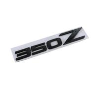 NIBOTT 3D métal 350Z Logo 370Z Lettres Badge Voiture Coffre Porte côté Autocollant Autocollant adapté for Nissan Fairlady 350Z emblème 370Z Autocollant Accessoires (Color : Black 350z)