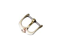 NIBOTT Ajustement approprié for Rolex Cellini En Acier Inoxydable Montre Accessoires Pince Boucle Boucle Pièces Boucle En Cuir Bracelet 16 18mm Boucle(Gold)