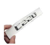 NIBOTT Autocollant 3D ABS Noir avec Lettres de Logo C 220 C200, Badge de Coffre de Voiture adapté for Mercedes Benz C220 W204 W205 C220, Accessoires Autocollants (Color : Chrome 14-16)