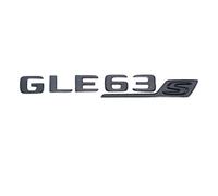 NIBOTT Autocollant 3D ABS Noir for Garde-Boue De Voiture V8 BITURBO, Emblème De Coffre Arrière, Logo GLE63S, Badge Adapté for Mercedes AMG GLE 63 S W167 W166 C292 (Color : Glossy Black)