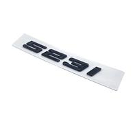 NIBOTT Autocollant avec Chiffres Et Lettres De Police 520i 523i 525i 530i 535i 540i, Emblème ABS Adapté Fit for BMW Série 5 GT E39 E60 E61 F10 F11, Logo De Coffre De Voiture (Color : Glossy Black 523