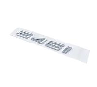 NIBOTT Autocollant avec Chiffres Et Lettres De Police 520i 523i 525i 530i 535i 540i, Emblème ABS Adapté Fit for BMW Série 5 GT E39 E60 E61 F10 F11, Logo De Coffre De Voiture (Color : Silver 545i)