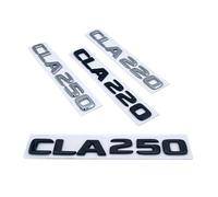 NIBOTT Autocollant de Logo arrière de Coffre de Voiture, Lettres 3D CLA180 CLA200 CLA220 CLA250 CLA260 4matic ABS adapté for Mercedes Benz C118 W117 (Color : Glossy Black, Size : CLA180)