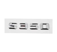 NIBOTT Autocollants de Lettres de boîte arrière de Voiture 3D Badge d'emblème de Coffre arrière adapté for Mercedes Fit for Benz S55 S63 S200 S220 S250 S260 S300 S320 S350(S350-Silver)