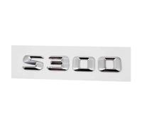 NIBOTT Autocollants de Lettres de boîte arrière de Voiture 3D Badge d'emblème de Coffre arrière adapté for Mercedes Fit for Benz S55 S63 S200 S220 S250 S260 S300 S320 S350(S300-Silver)