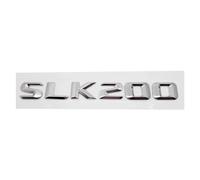 NIBOTT Autocollants de Lettres de Queue de Voiture, emblème de Badge de Coffre arrière adapté for Mercedes adapté for Benz SLK55 SLK63 SLK200 SLK230 SLK250 SLK280 SLK300 SLK320 SLK350(SLK200-Silver)