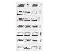 NIBOTT Autocollants De Logo De Lettres De Coffre De Voiture ABS 3D, Badge Autocollant Adapté Fit for BMW Série 2 216i 218i 220i 225i 228i 230i 235i 240i F22 F23 F44(Gloss Silver,218i)