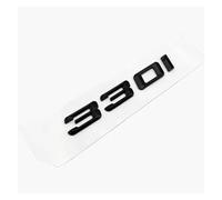 NIBOTT Badge Autocollant 3D ABS chromé for Coffre arrière de Voiture, Lettres Noires, Logo 330i 330d adapté for BMW E46 E90 E91 E30 F30, Accessoires de Voiture (Color : 330i Glossy Black)