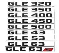 NIBOTT Badge Autocollant 3D ABS for Coffre arrière de Voiture, Logo étoile GLE 320 350 400 450 500 43 63 S, emblème adapté for Mercedes AMG W66 W167 C292, Accessoires (Size : Chrome Silver, Color :