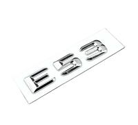 NIBOTT Badge de Coffre arrière de Voiture chromé ABS 3D, Autocollant de Lettres, Logo étoile E53 4matic, emblème adapté for Mercedes AMG E 53 W212 W213, Accessoires (Size : Chrome Silver, Color : Tu