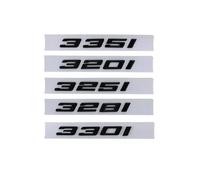 NIBOTT Badge De Coffre Arrière De Voiture en Lettres ABS 3D, Emblème 316i 318i 320i 325i 328i 330i 335i 340i, Logo Adapté for BMW F30 F31 G20 G21 G28, Accessoires (Color : Glossy Black, Size : 330 i