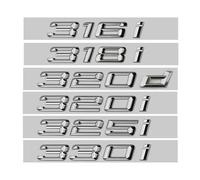 NIBOTT Badge De Coffre De Voiture en Lettres ABS 3D, Autocollant for Logo Emblème Adapté for Fit for BMW E46 F30 E90, 316i 318i 320i 325i 328i 330i 335i 330d 320d(325i)