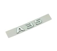 NIBOTT Badge d'emblème de Coffre de Lettres de Voiture chromé ABS 3D adapté for Mercedes A35 AMG A45 A220 A260 A180 A200 W176 W177, Accessoires Autocollants avec Logo (Color : A 35, Size : 2017-2022
