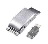 NIBOTT Boucle de montre pliante solide de luxe adaptée for Rolex adaptée for Submariner 9 mm × 16 mm déploiement en acier inoxydable fermoir en argent bracelet accessoire de montre