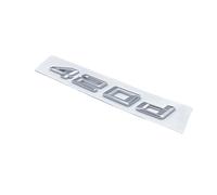 NIBOTT Chiffres Lettres 420d 428d 430d 435d 440d ABS Emblème Adapté for BMW Série 4 F32 F33 F36 G22 G23 Plaque Signalétique De Coffre De Voiture Logo Autocollant(Silver 420d)