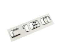 NIBOTT Emblème de Coffre arrière de Voiture chromé ABS 3D, Lettres C180 C200 C220 C250 C300 C350 4MATIC, Logo adapté for Mercedes W205 W204, Accessoires (Color : C180)
