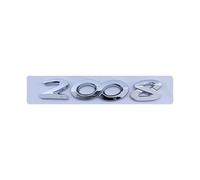 NIBOTT Haute qualité 3D ABS Chrome Lettres de Voiture Autocollant Coffre arrière emblème Insigne adapté for Peugeot 2008 3008 4008 5008 Logo Lettres Accessoires (Color : 2008 Silver)