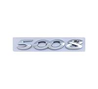 NIBOTT Haute qualité 3D ABS Chrome Lettres de Voiture Autocollant Coffre arrière emblème Insigne adapté for Peugeot 2008 3008 4008 5008 Logo Lettres Accessoires (Color : 5008 Silver)