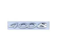 NIBOTT Haute qualité 3D ABS Chrome Lettres de Voiture Autocollant Coffre arrière emblème Insigne adapté for Peugeot 2008 3008 4008 5008 Logo Lettres Accessoires (Color : 4008 Silver)