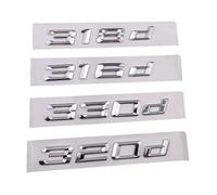 NIBOTT Lettres de Voiture chromées 3D adaptées for la BMW 320d 316d 318d 325d 330d 335d, Logo E46 F31 E90 F30 G20 E91, Accessoires Autocollants d'emblème de Lettrage (Size : 2008-2017, Color : 316d