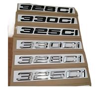 NIBOTT Lettres de Voiture chromées Noires ABS 3D adaptées for BMW 325ci 328ci 330ci, Badge d'emblème de Lettrage, Accessoires Autocollants (Size : Chrome, Color : 328ci)