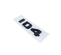 NIBOTT Lettres Plates 3D ABS Emblème GTX GTC ID4 ID6, Autocollant De Logo Autocollant Noir Chromé for Couvercle De Coffre De Voiture Volkswagen (Color : Glossy Black ID4)
